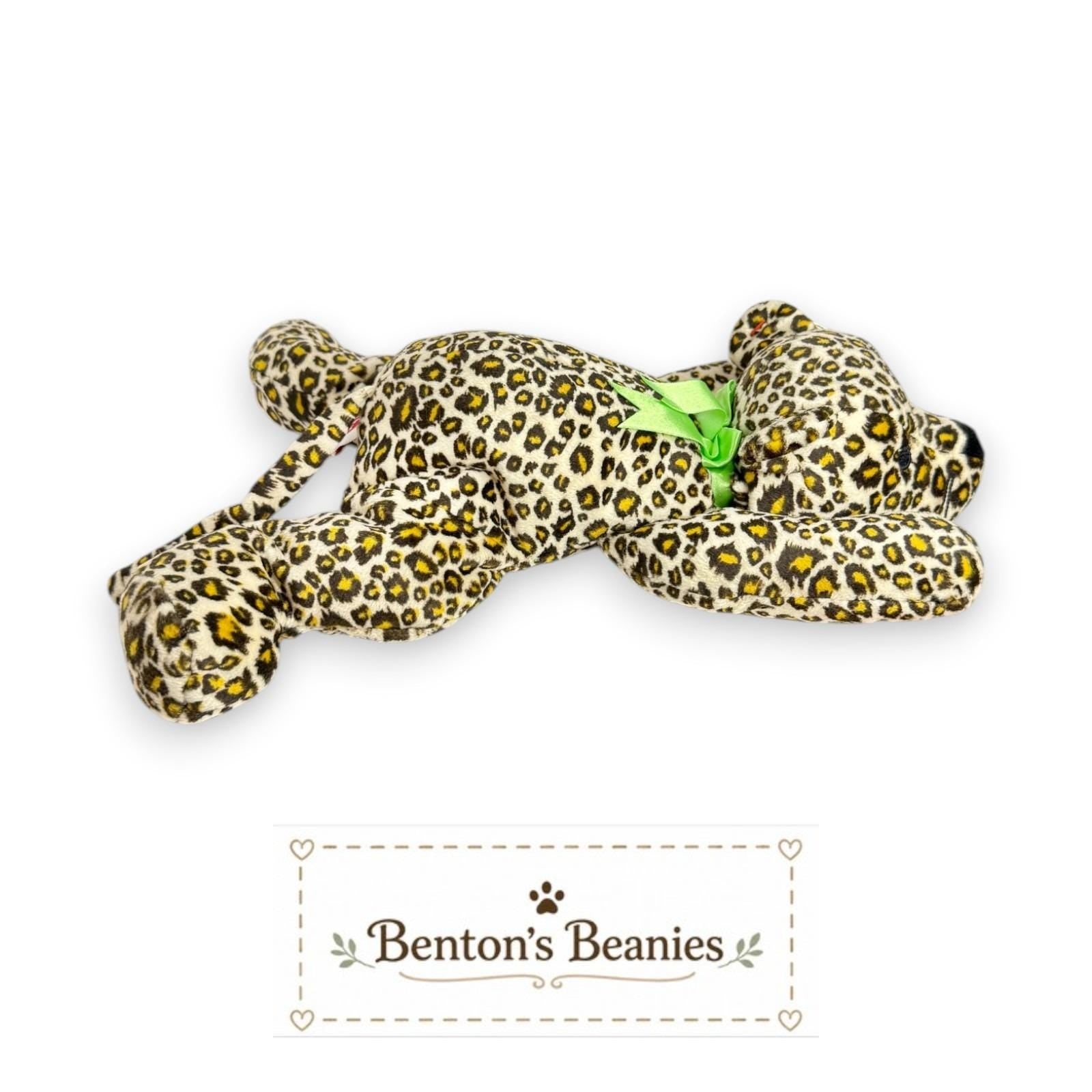 Freckles the Leopard TY Pillow Pal | Mint Heart & Tush Tag