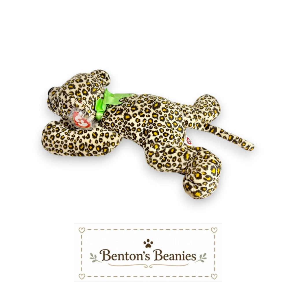 Freckles the Leopard TY Pillow Pal | Mint Heart & Tush Tag