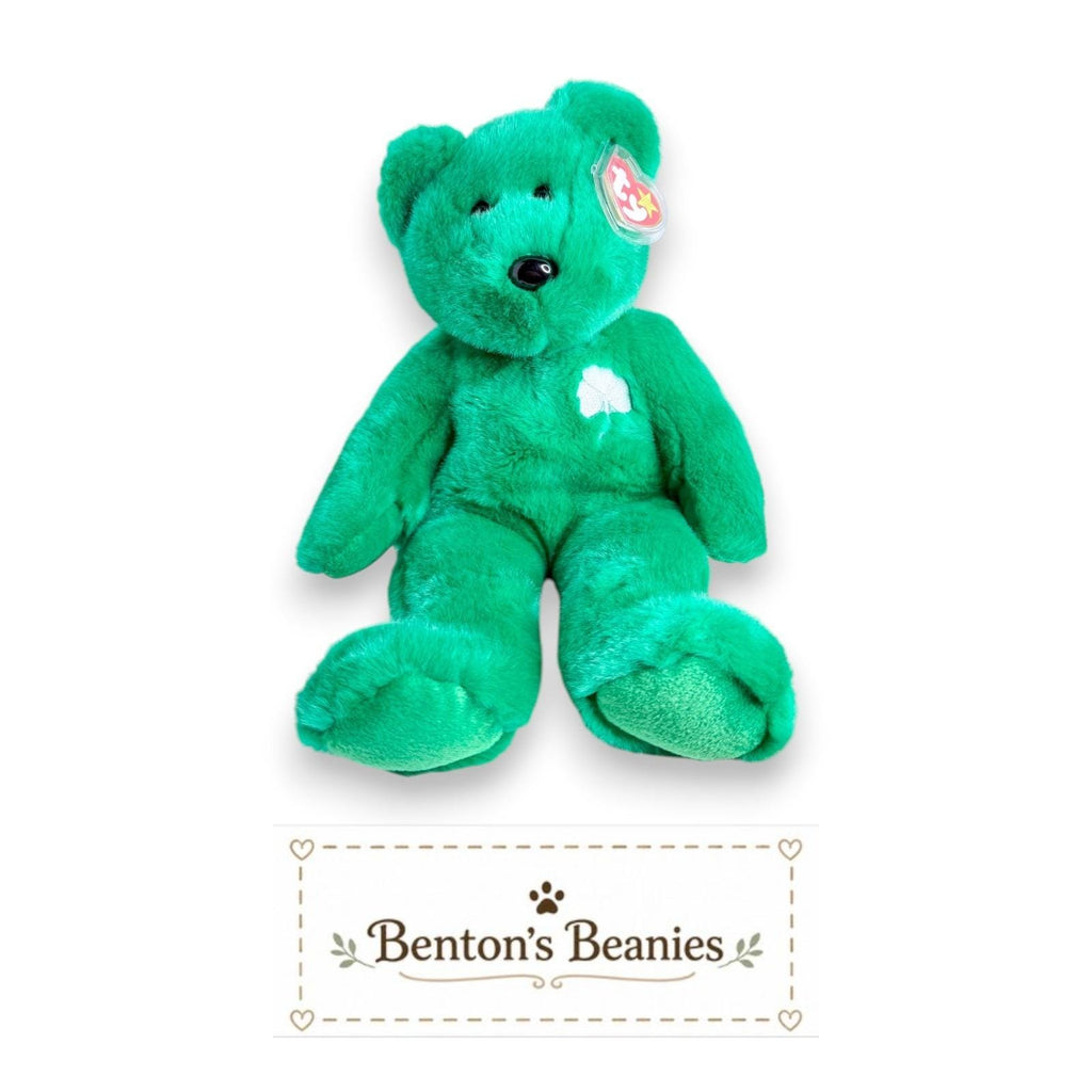 Erin the Bear TY Beanie Buddies | Mint Heart & Tush Tags