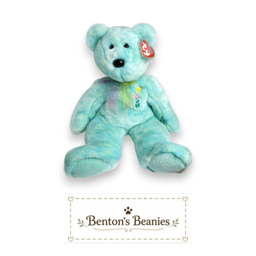 Ariel the Bear TY Beanie Buddies | Mint Heart & Tush Tags