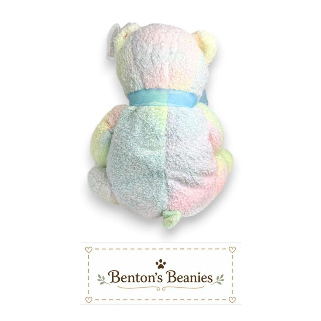 Mellow the Bear TY Beanie Buddies | Mint Heart & Tush Tags