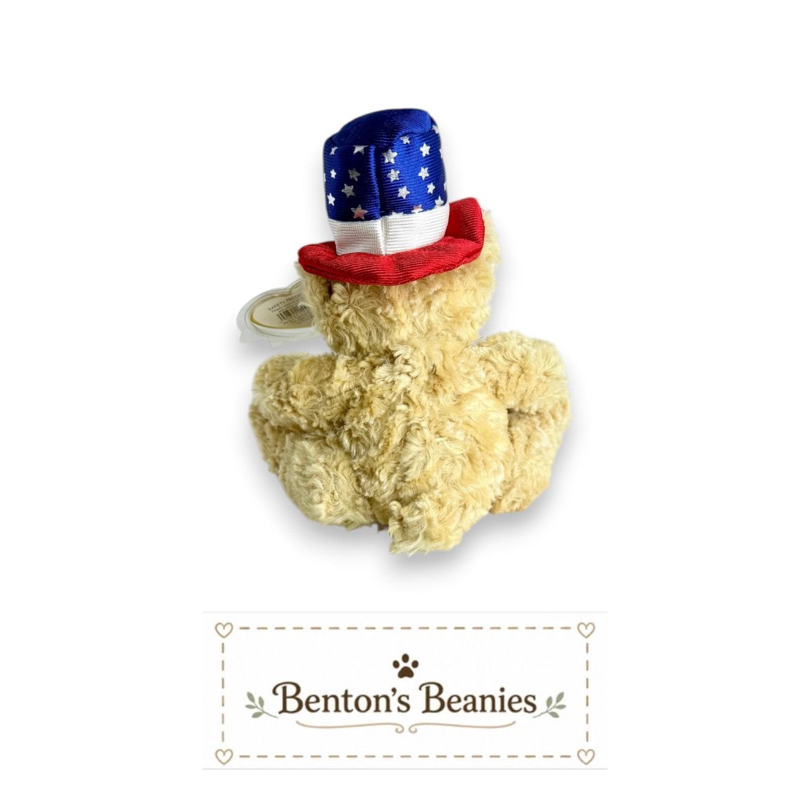 Independence the Bear TY Beanie Baby | Mint Heart & Tush Tags