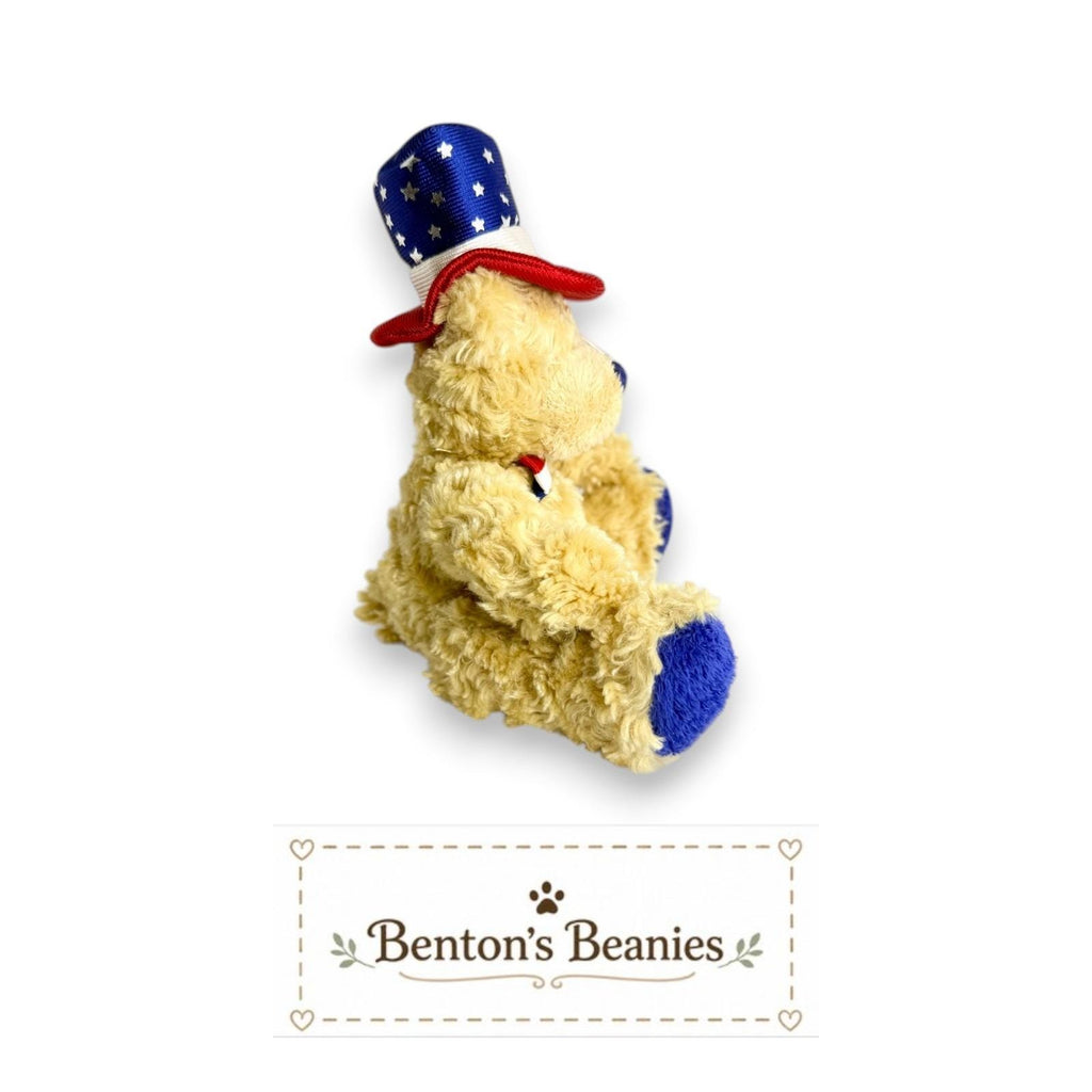 Independence the Bear TY Beanie Baby | Mint Heart & Tush Tags
