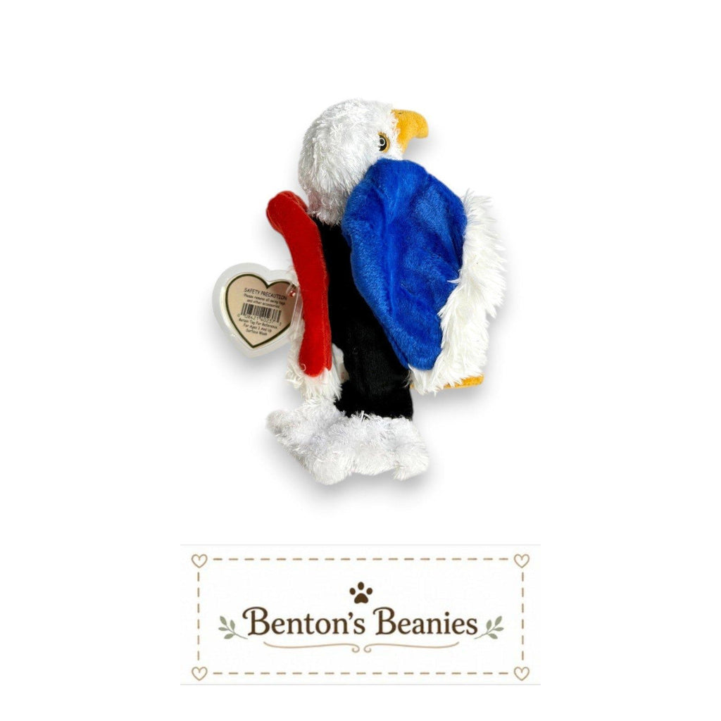 Free the Eagle TY Beanie Baby | Mint Heart & Tush Tags