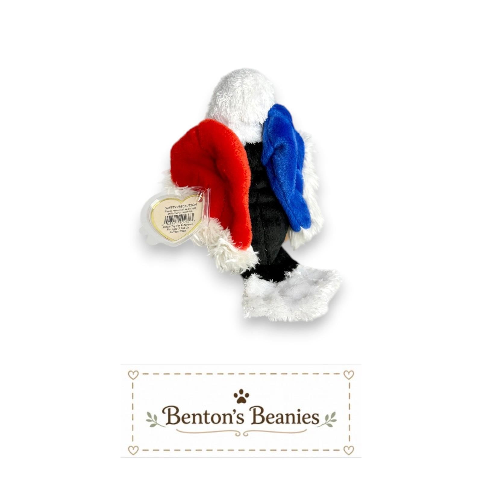 Free the Eagle TY Beanie Baby | Mint Heart & Tush Tags