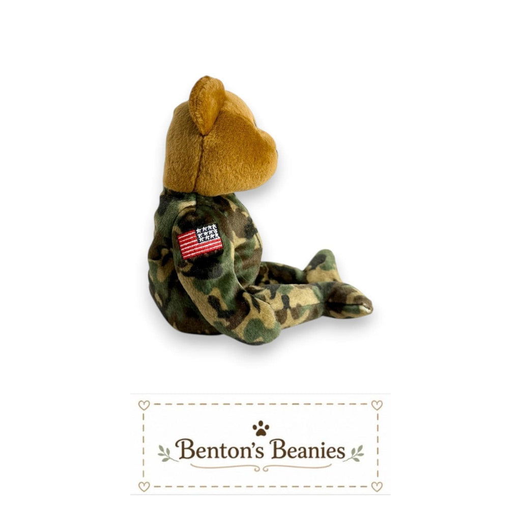 Hero the USA Bear TY Beanie Baby | Mint Heart & Tush Tags