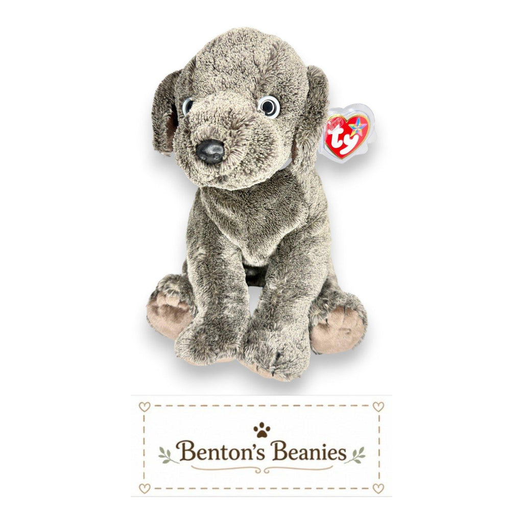 Frisbee the Dog TY Beanie Buddies | Mint Heart & Tush Tags