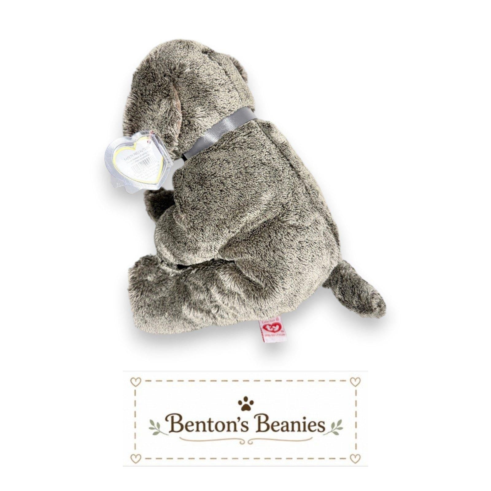 Frisbee the Dog TY Beanie Buddies | Mint Heart & Tush Tags