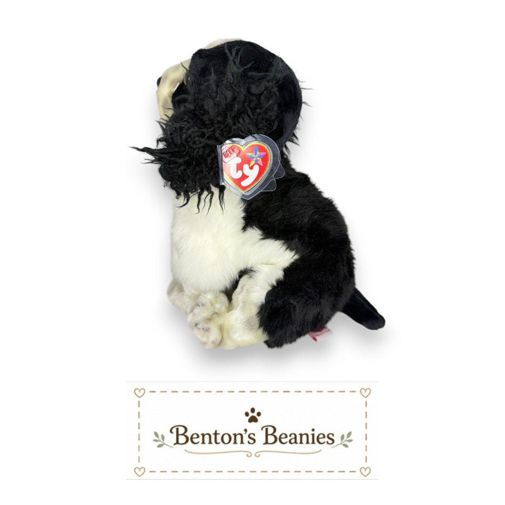 Frolic the Dog TY Beanie Buddies | Mint Heart & Tush Tags
