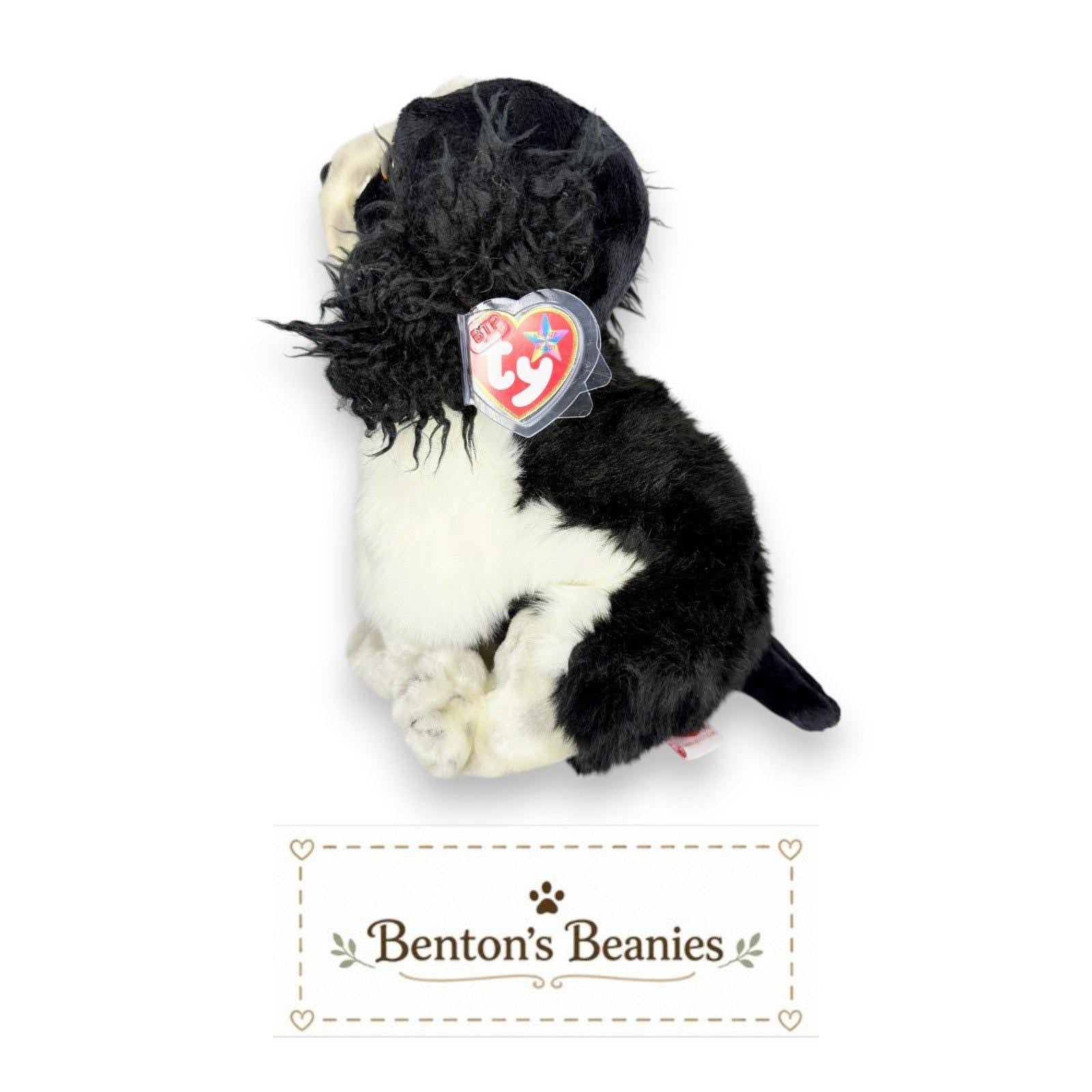 Frolic the Dog TY Beanie Buddies | Mint Heart & Tush Tags