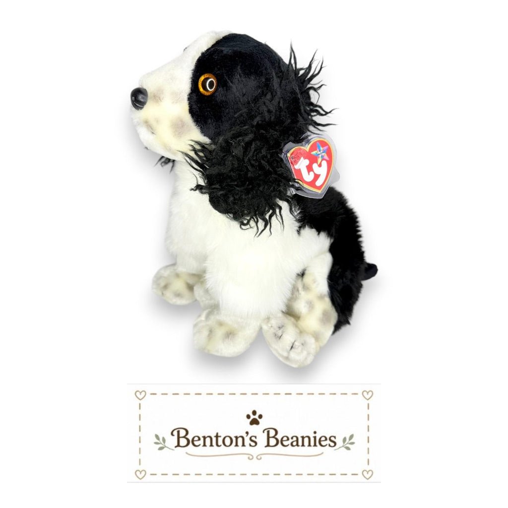 Frolic the Dog TY Beanie Buddies | Mint Heart & Tush Tags