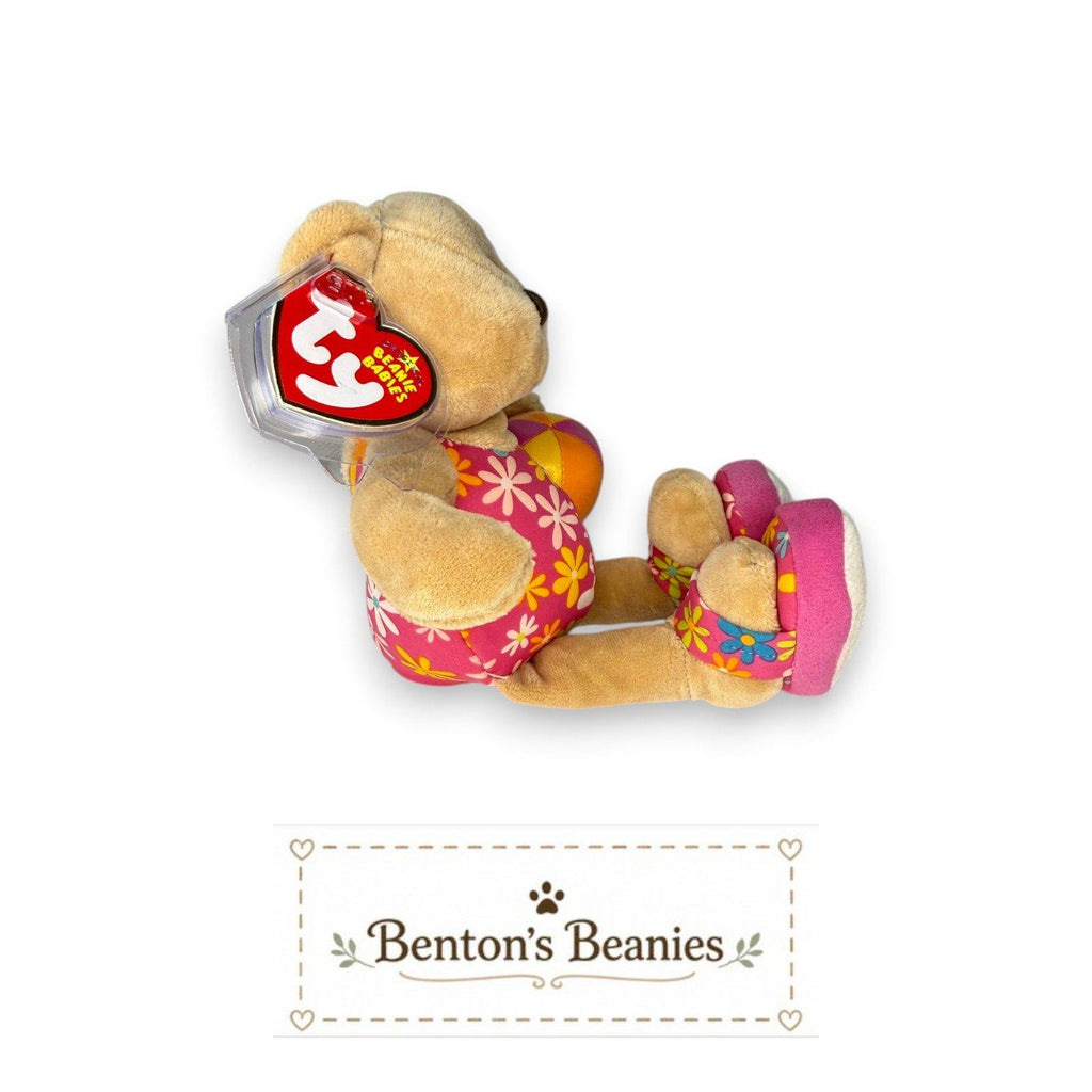 Wailea the Bear Ty Beanie Baby | Beach Day Beauty | Mint Heart Tag