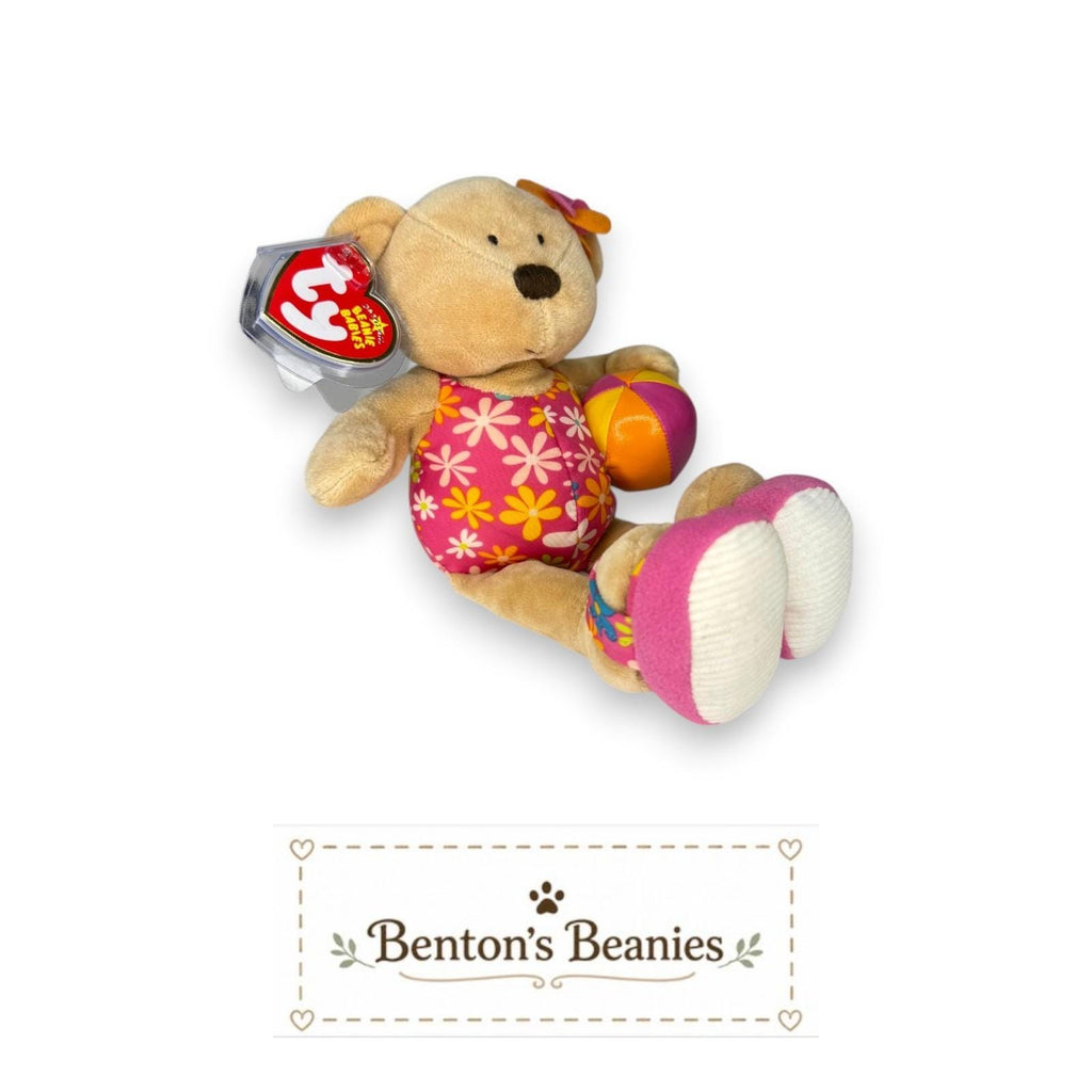 Wailea the Bear Ty Beanie Baby | Beach Day Beauty | Mint Heart Tag