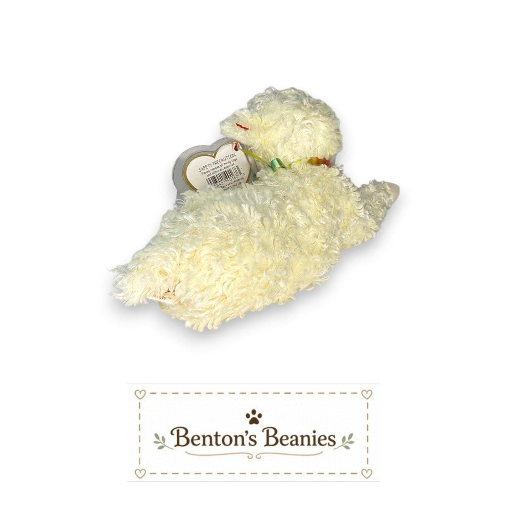 Tender the Sheep Ty Beanie Baby | Gentle Meadow Friend | Mint Heart Tag