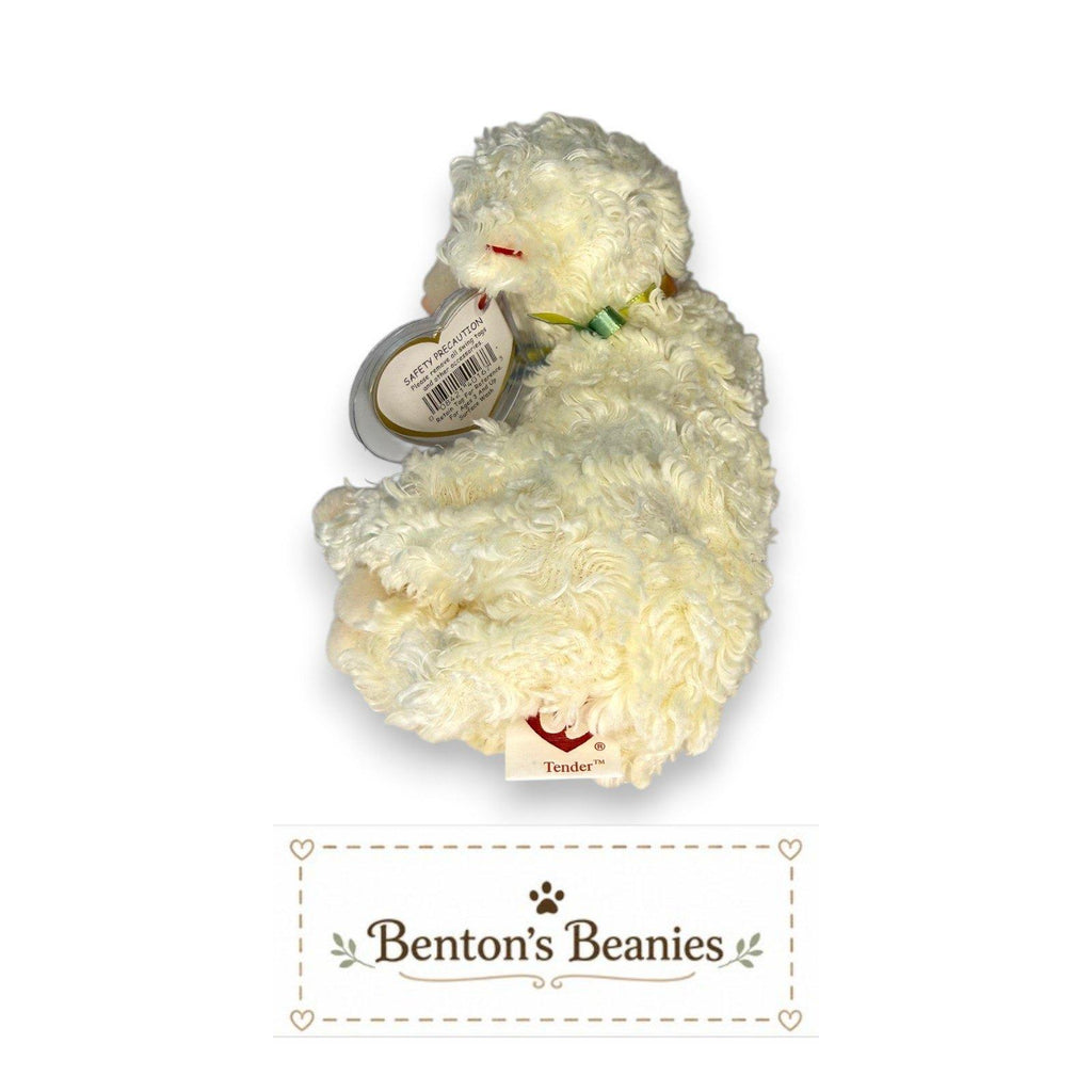 Tender the Sheep Ty Beanie Baby | Gentle Meadow Friend | Mint Heart Tag