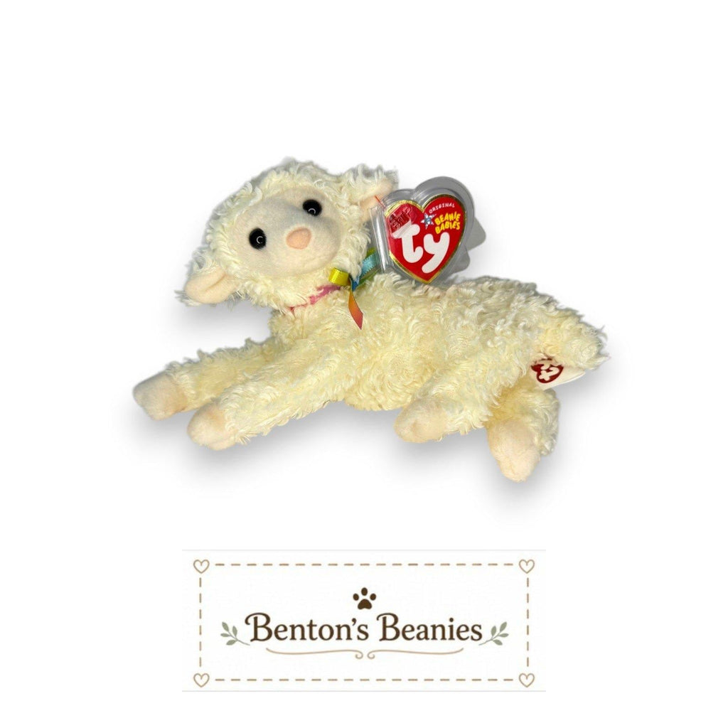Tender the Sheep Ty Beanie Baby | Gentle Meadow Friend | Mint Heart Tag