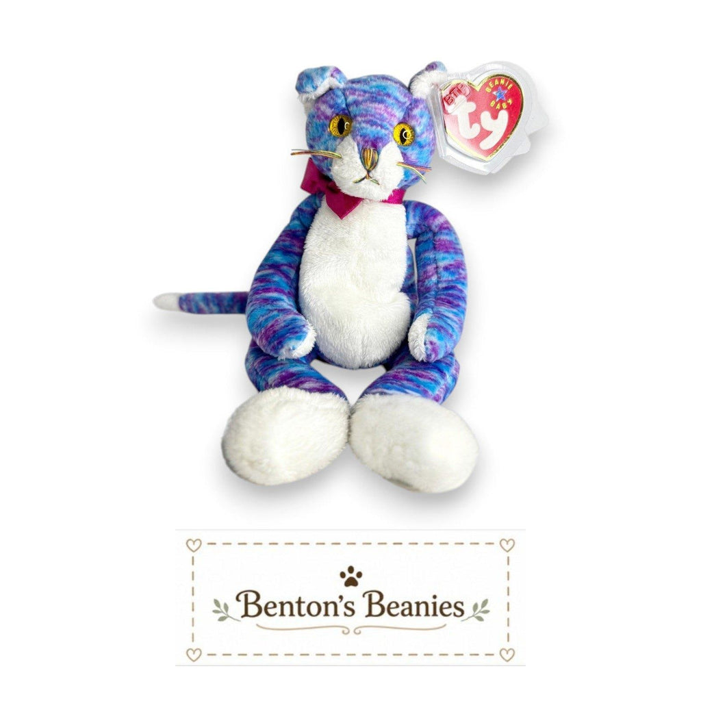 Kooky the Cat TY Beanie Baby | Mint Heart & Tush Tag