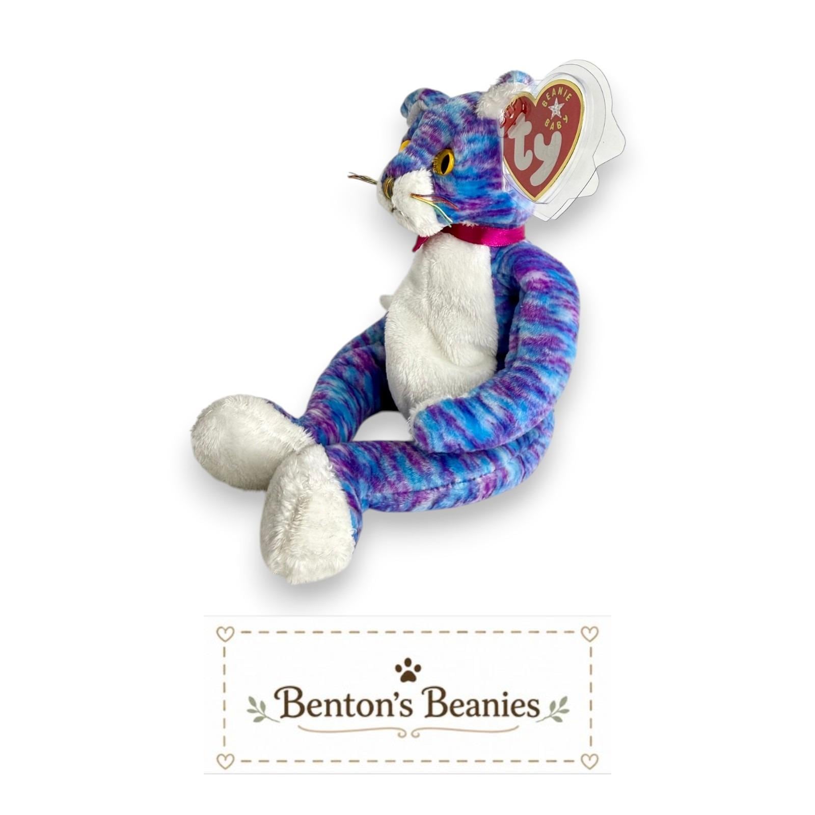 Kooky the Cat TY Beanie Baby | Mint Heart & Tush Tag