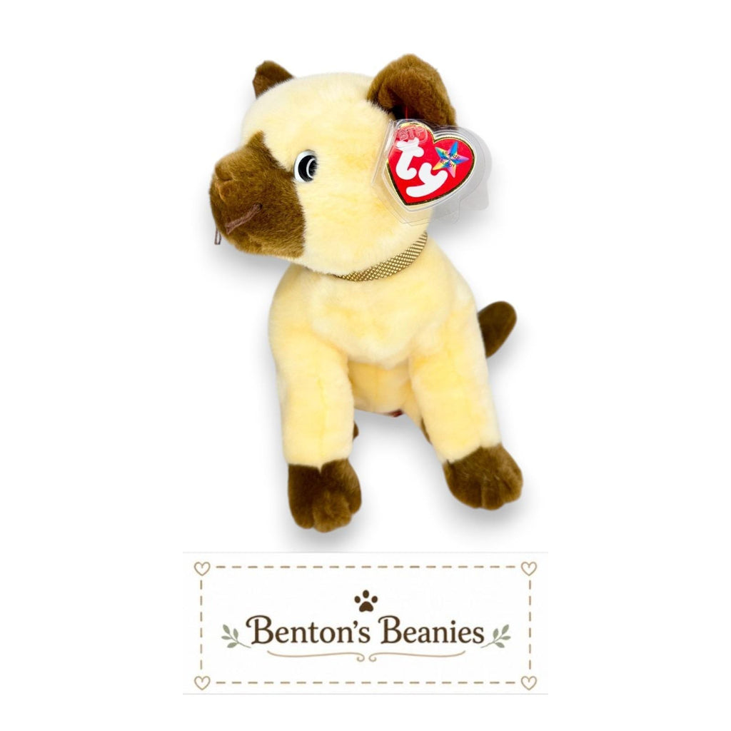 Siam the Cat TY Beanie Buddies | Mint Heart & Tush Tags