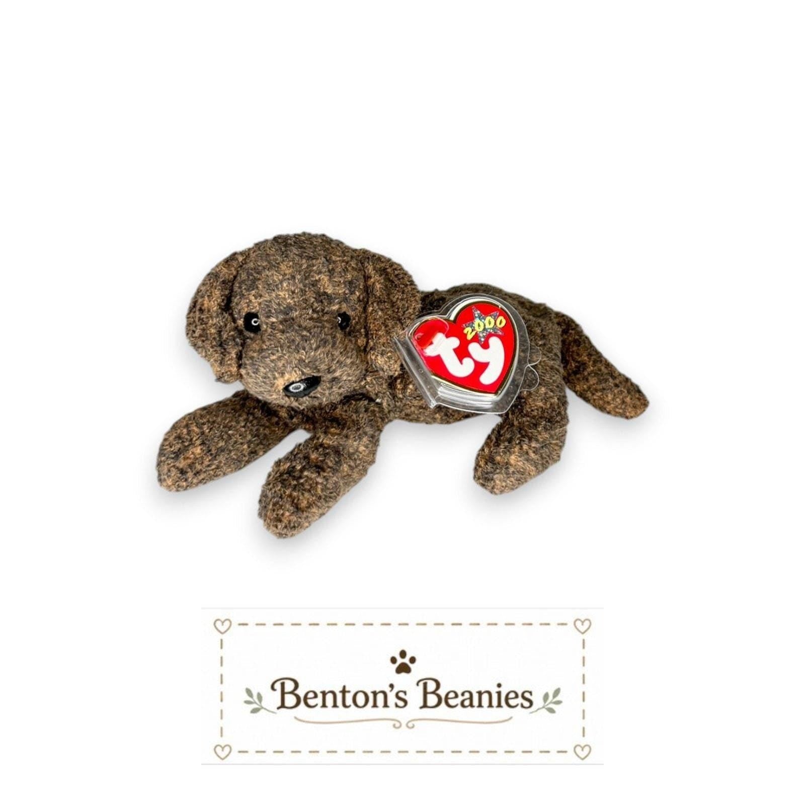 Fetcher the LabTy Beanie Baby | Faithful Fetching Friend | Mint Heart Tag