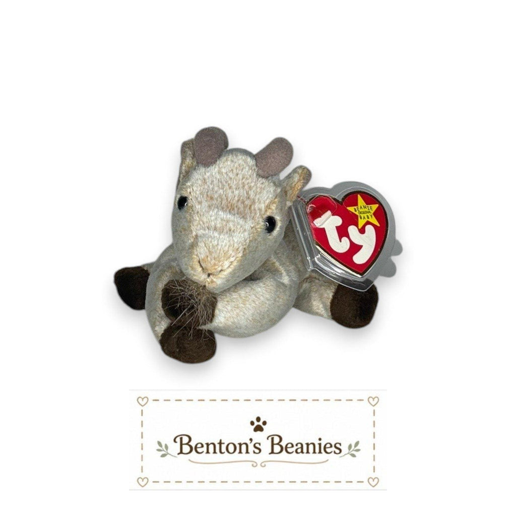 Goatee the Goat Ty Beanie Baby | Barnyard Buddy | Mint Heart Tag