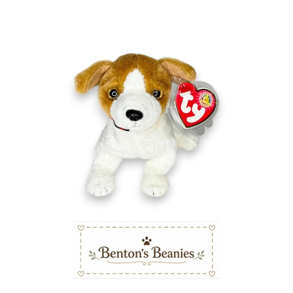 Kippy the Dog Ty Beanie Baby | Caramel-Coated Companion | Mint Heart Tag