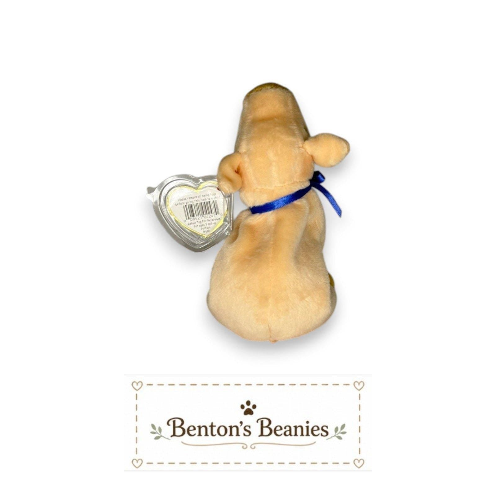 Knuckles the Pig Ty Beanie Baby | Pastel Barnyard Pal | Mint Heart Tag