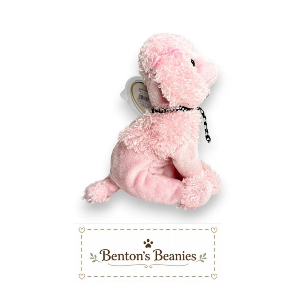 Brigitte the Poodle Ty Beanie Baby | Parisian Pink Pup | Mint Heart Tag