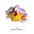 Tommy the Turkey Ty Beanie Baby | Harvest Feathered Friend | Mint Heart Tag