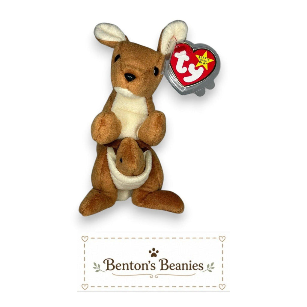 Pouch the Kangaroo Ty Beanie Baby | Down Under Dreamer | Mint Heart Tag
