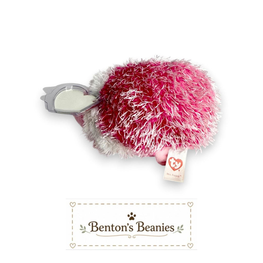 Mrs. Prickly the Hedgehog Ty Beanie Baby | Rosy Garden Pal | Mint Heart Tag