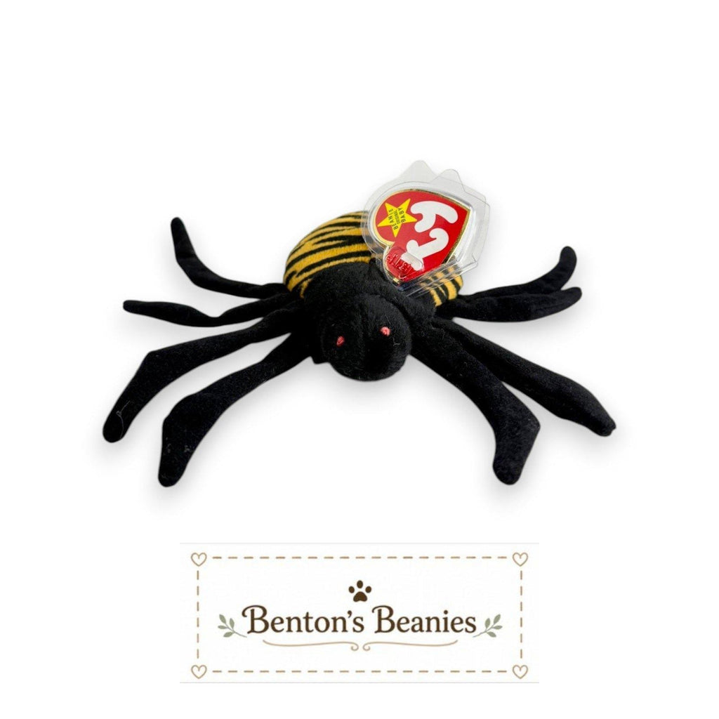 Spinner the Spider Ty Beanie Baby | Web Weaver of Wonder | Mint Heart Tag