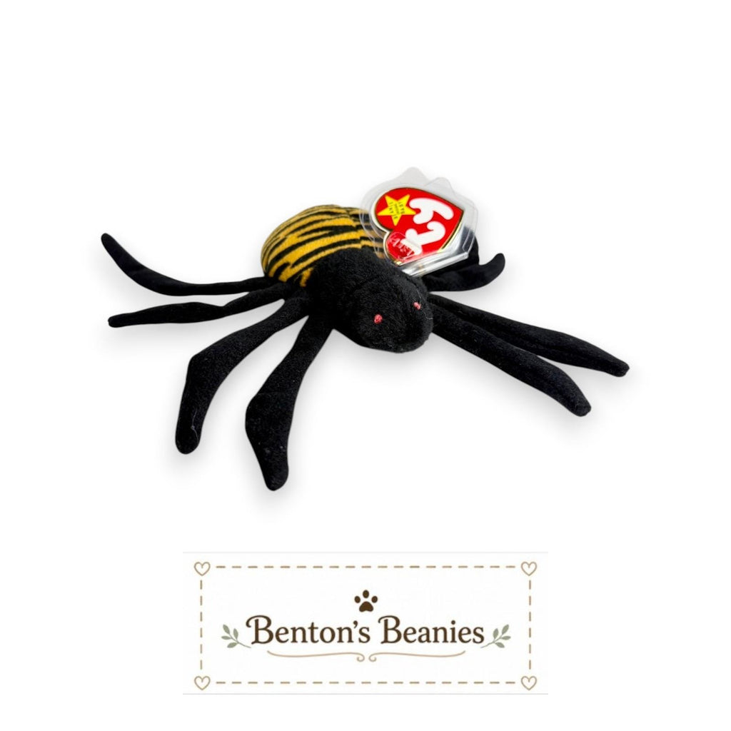 Spinner the Spider Ty Beanie Baby | Web Weaver of Wonder | Mint Heart Tag