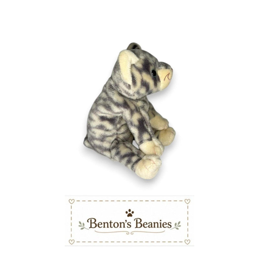 Silver the Cat Ty Beanie Baby | Blue-Eyed Beauty | Mint Heart Tag