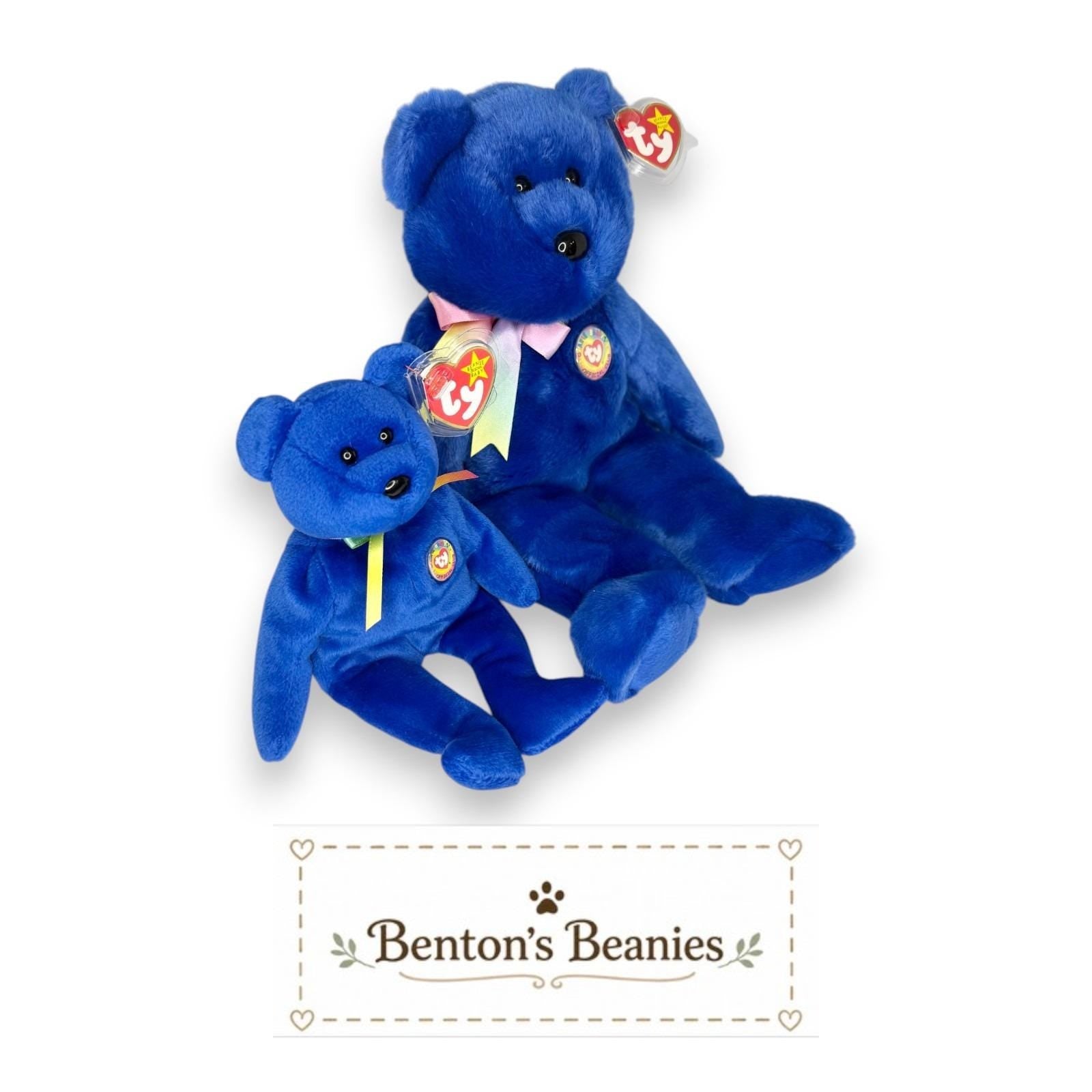 Clubby Ty Beanie Baby & Buddy Set | Founder's Favorite | Mint Heart Tags