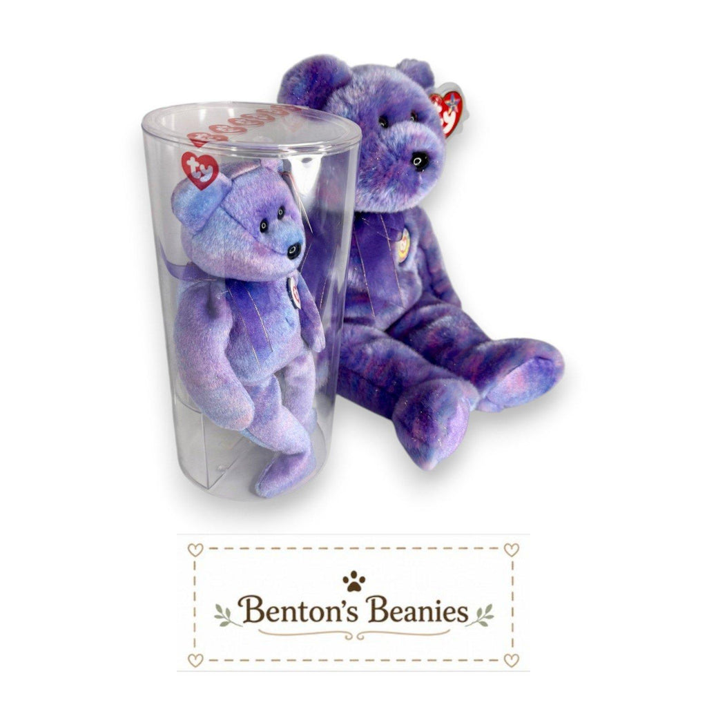 Clubby III Ty Beanie Baby & Buddy Set | Heritage Keepsake | Mint Heart Tags