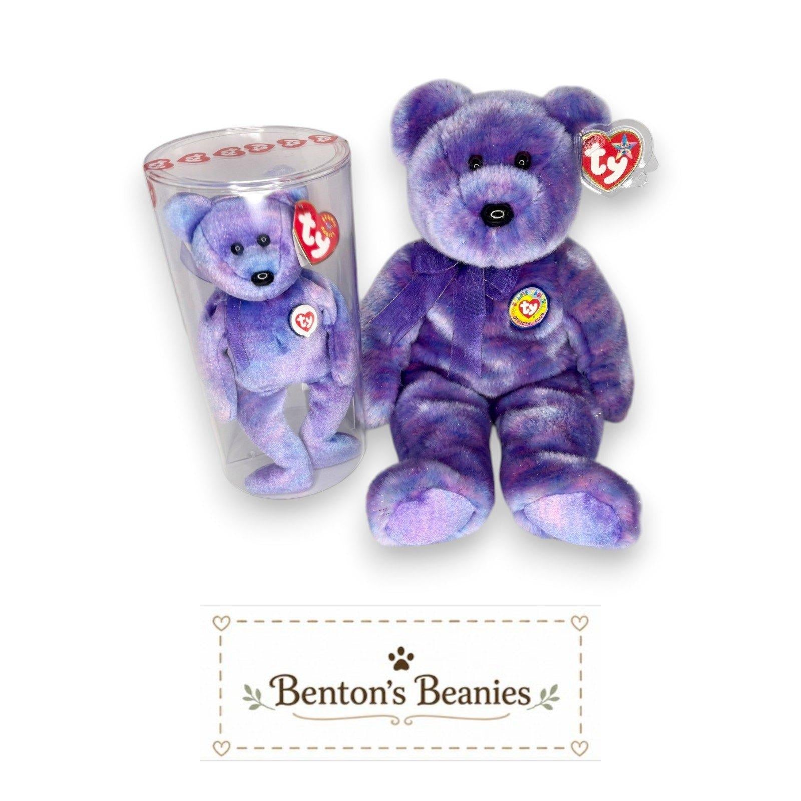 Clubby III Ty Beanie Baby & Buddy Set | Heritage Keepsake | Mint Heart Tags