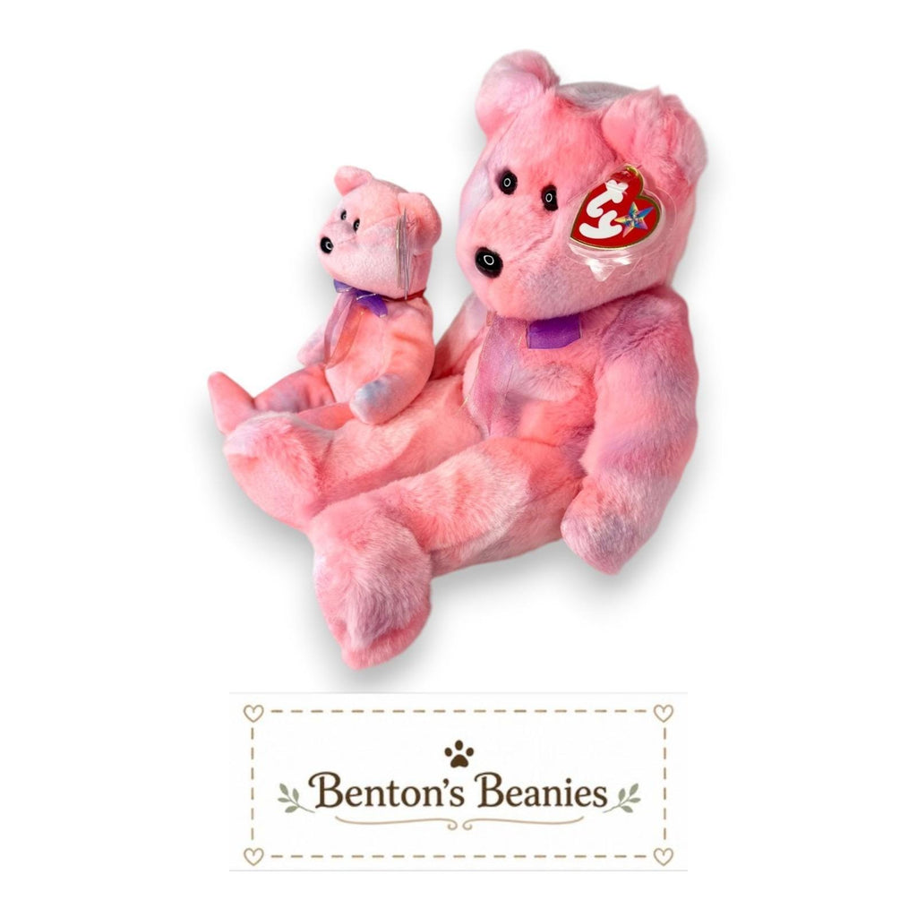 Clubby V Ty Beanie Baby & Buddy Set | Celebration Classic | Mint Heart Tags