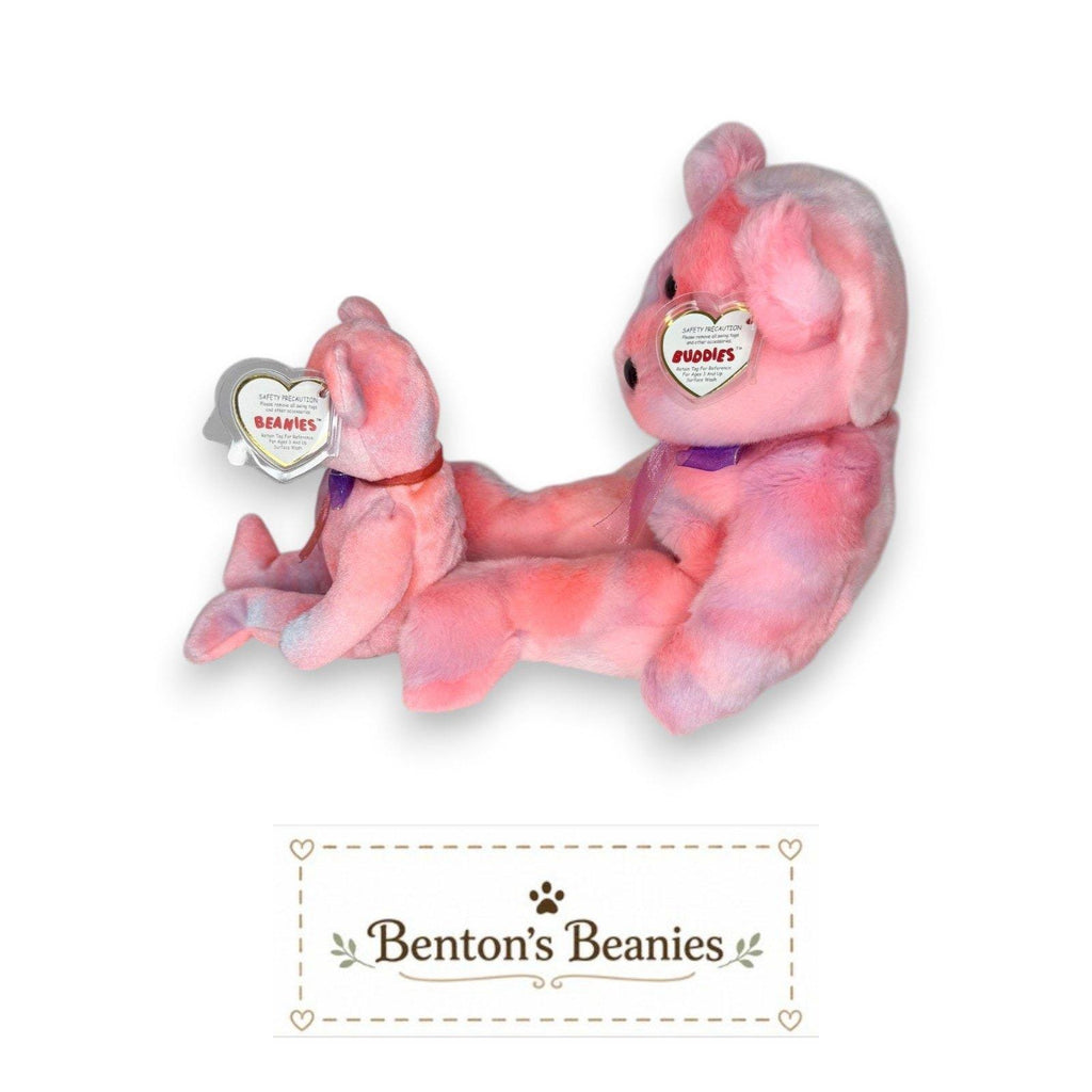 Clubby V Ty Beanie Baby & Buddy Set | Celebration Classic | Mint Heart Tags
