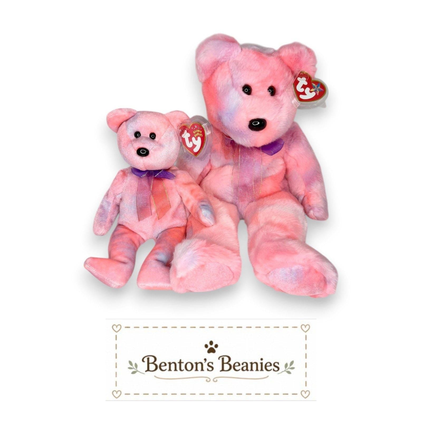 Clubby V Ty Beanie Baby & Buddy Set | Celebration Classic | Mint Heart Tags