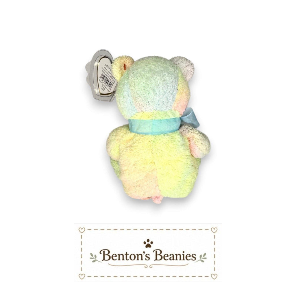 Mellow the Bear Ty Beanie Buddy | Colorful Daydreamer | Mint Heart Tag