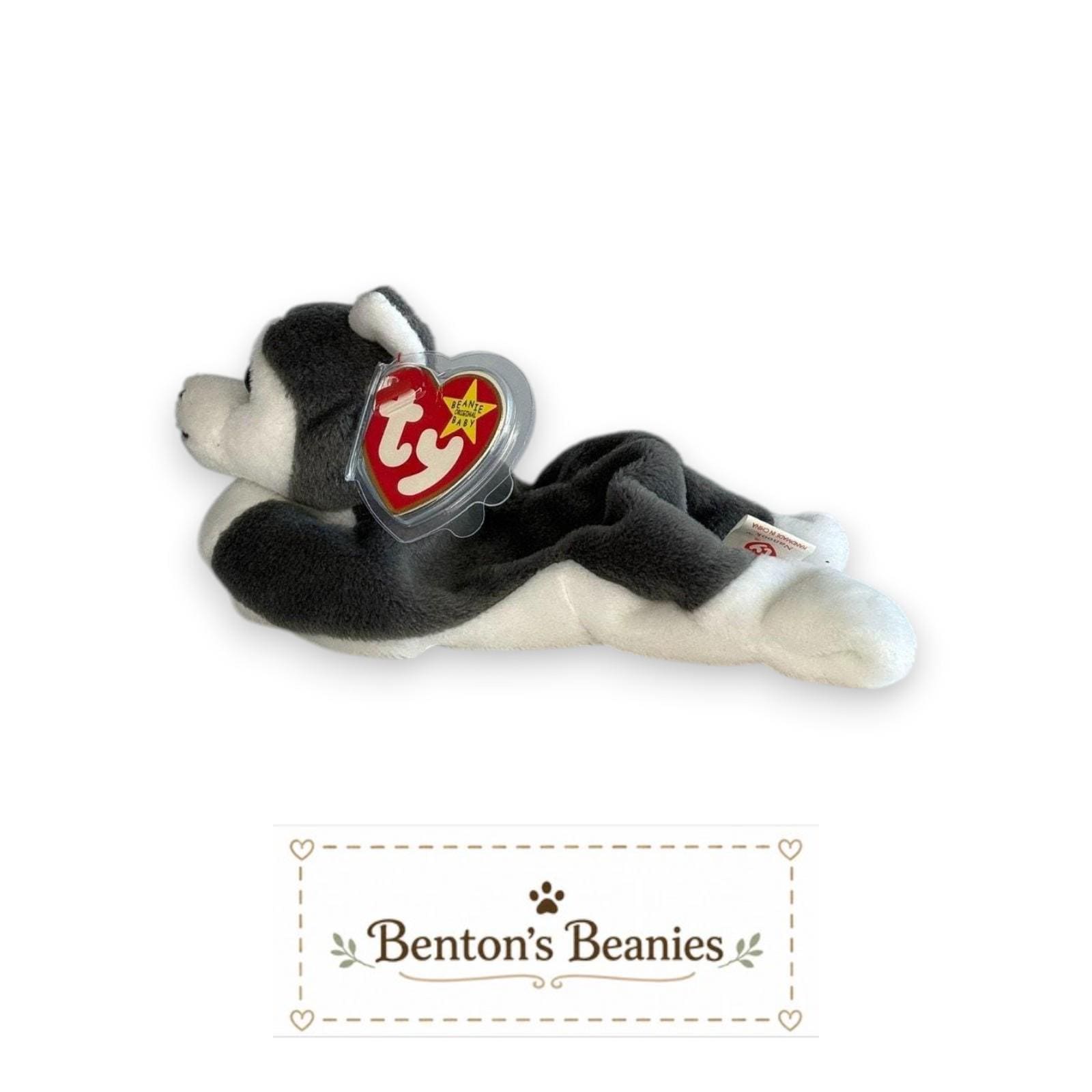 Nanook the Dog TY Beanie Baby | Mint Heart & Tush Tag
