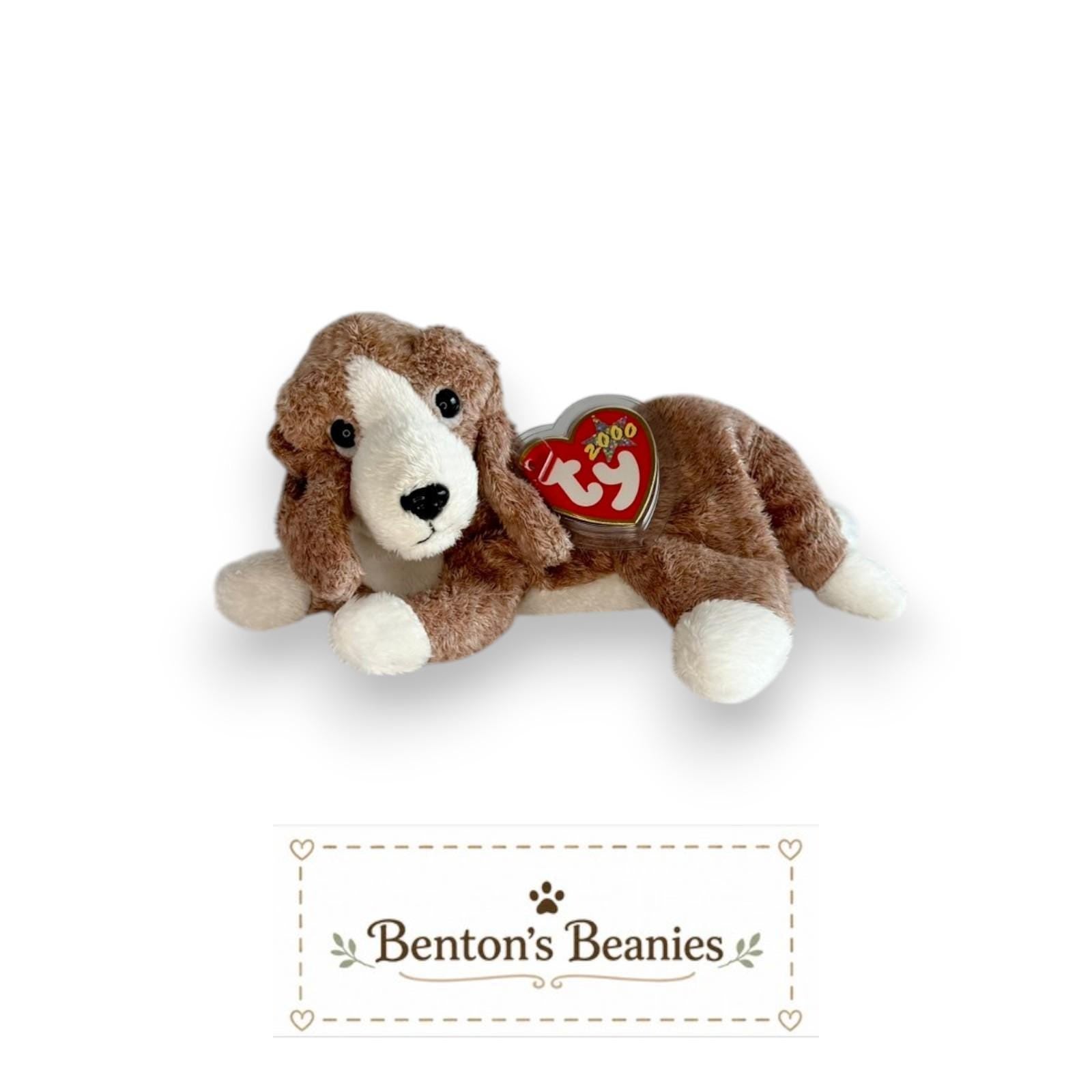 Sniffer the Beagle TY Beanie Baby | Mint Heart & Tush Tag
