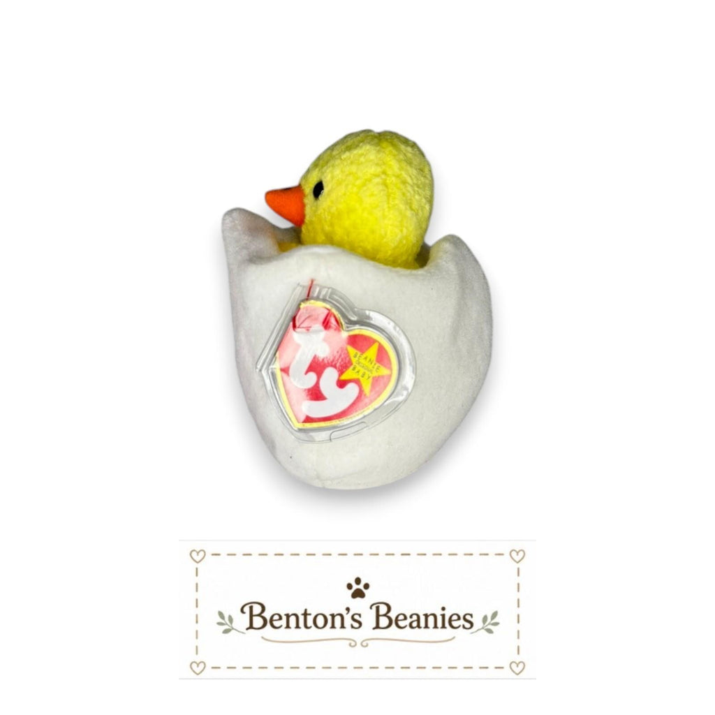 Eggbert the Egg/Chick TY Beanie Baby | Mint Heart & Tush Tag