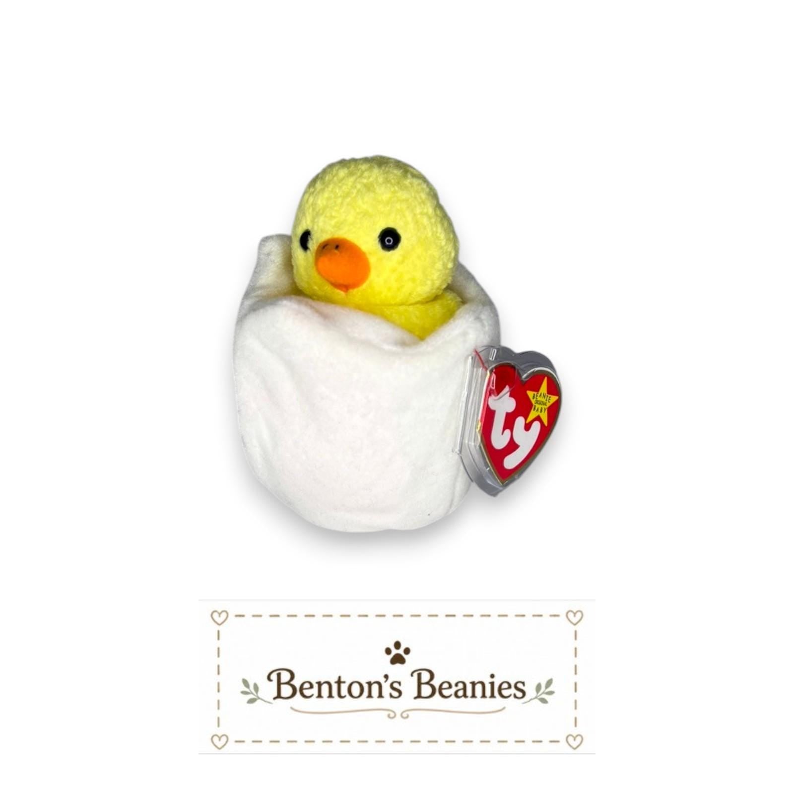 Eggbert the Egg/Chick TY Beanie Baby | Mint Heart & Tush Tag