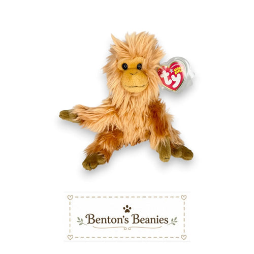 Caipora the Golden Lion Tamarin Ty Beanie Baby | Jungle Pal | Mint Heart Tag