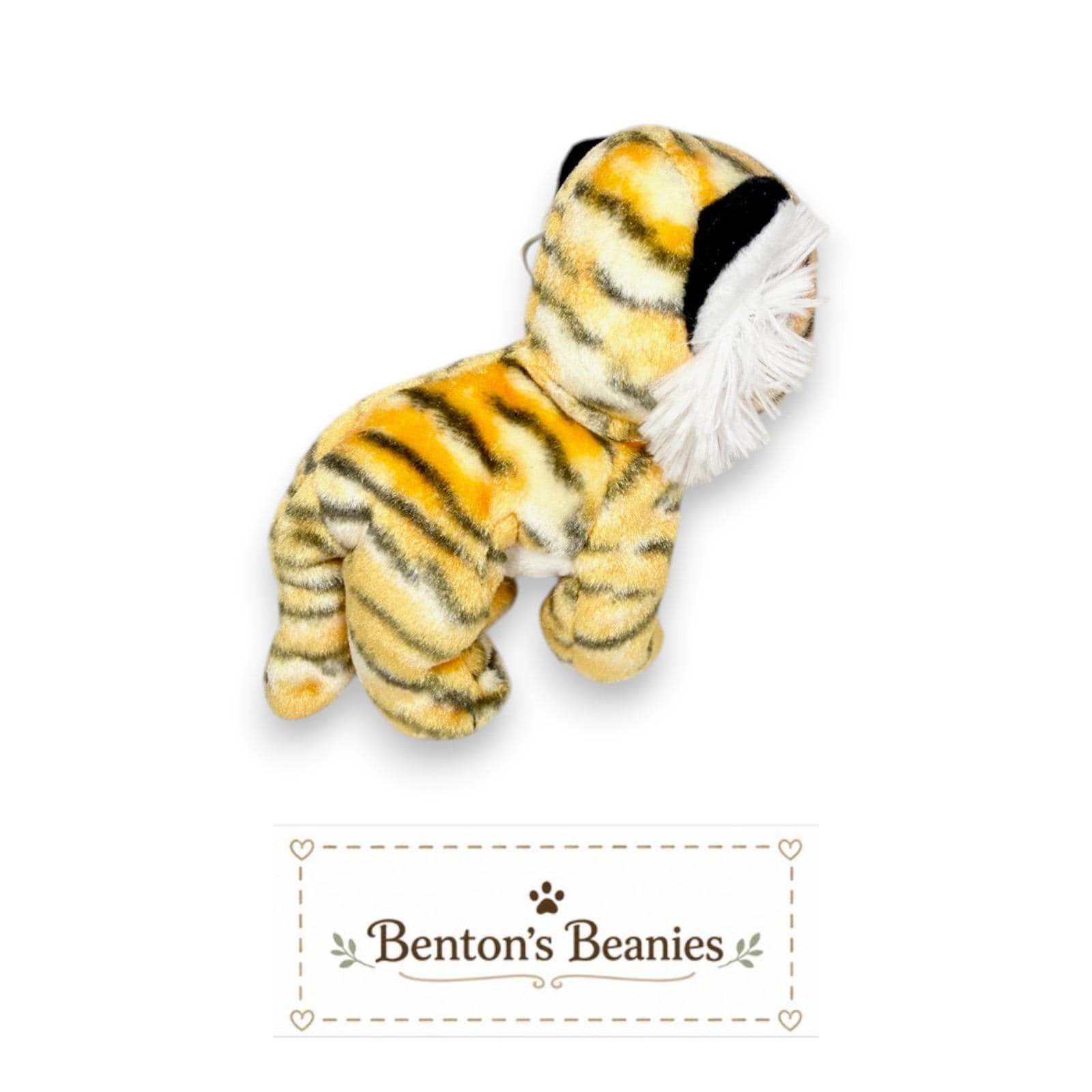 Tiggs the Tiger Ty Beanie Baby | Baby Bamboo Prowler | Mint Heart Tag
