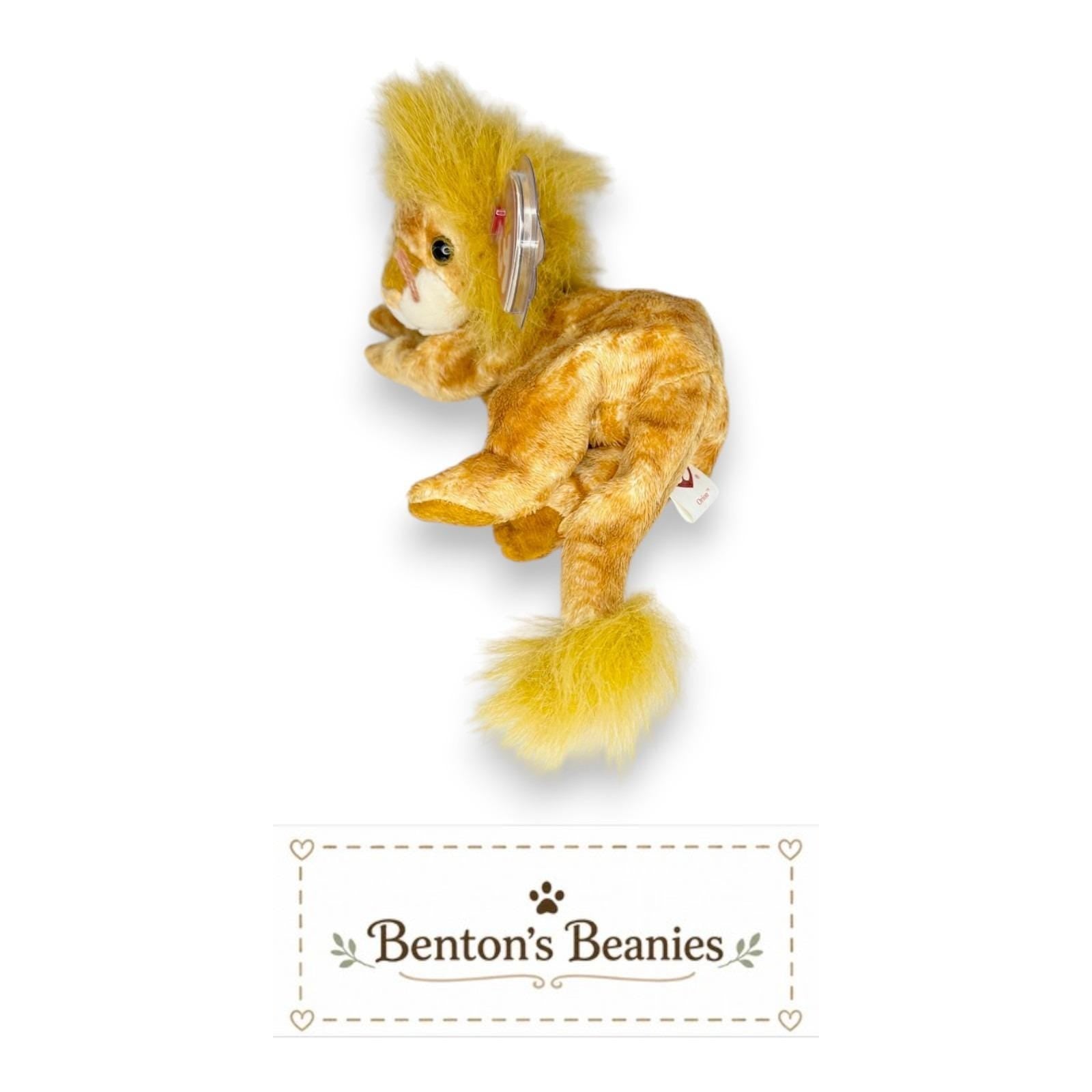 Orion the Lion Ty Beanie Baby | Sunset Sentinel | Mint Heart Tag