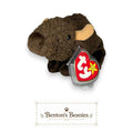 Roam the Buffalo TY Beanie Baby | Mint Heart & Tush Tag