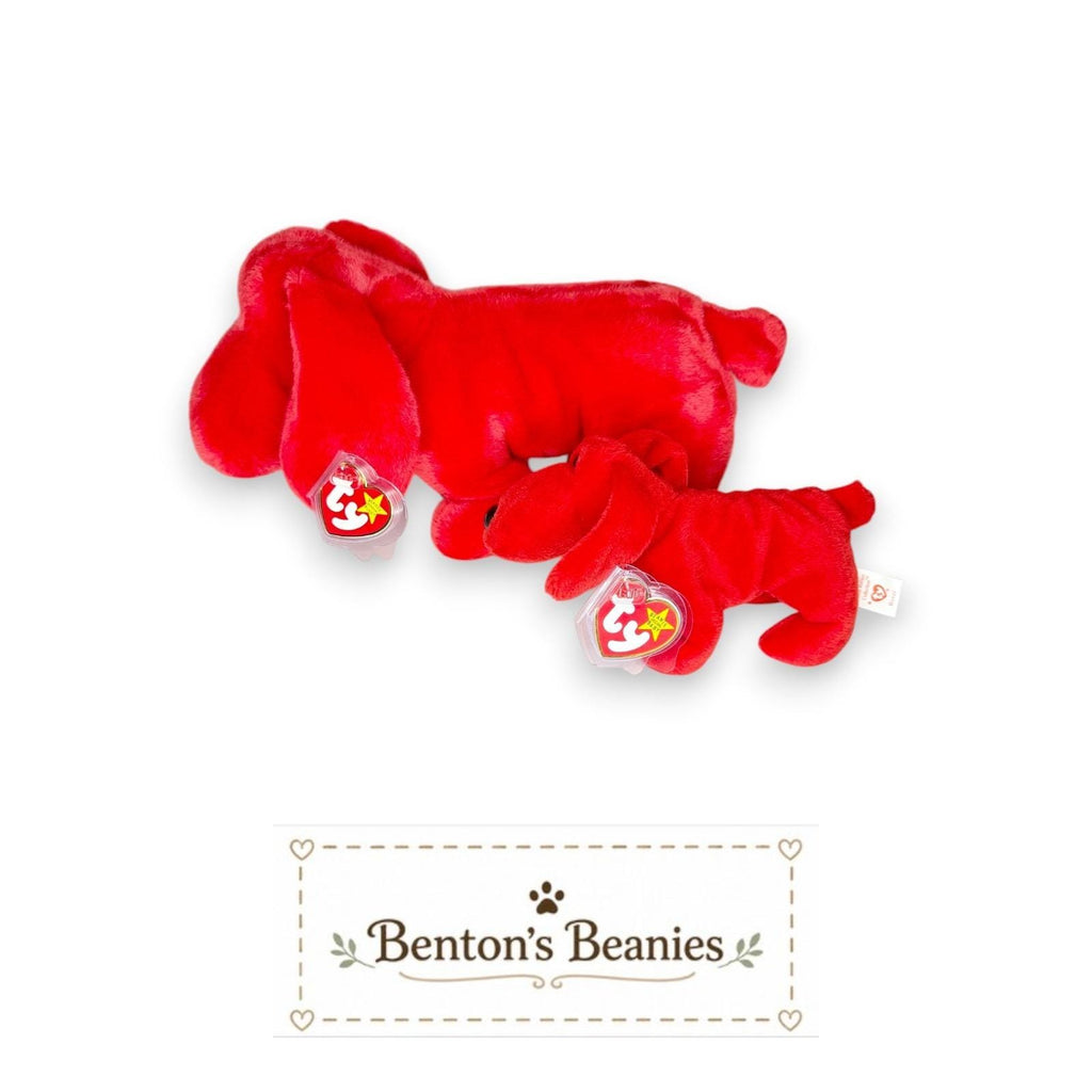 Rover the Dog Beanie Baby & Buddy | Best Buddies | Mint Heart Tags